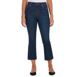 Ralph Lauren Chaps Jeans Women's Size 8/29 Mid Rise Crop Kick ‘Verona’ Dark Wash